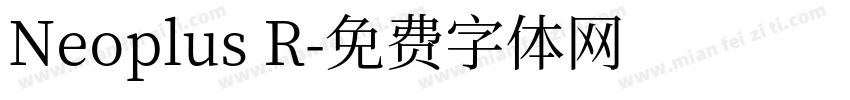 Neoplus R字体转换